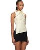 Coperni Coperni Off-White Asymmetric Flower Tank Top - 2