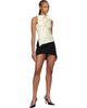 Coperni Coperni Off-White Asymmetric Flower Tank Top - 4