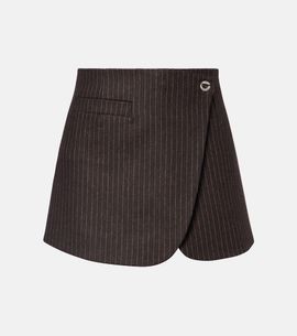 Coperni Coperni Pinstripe wrap skirt