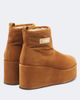 Coperni Coperni Shearling-lined suede wedge boots - 4