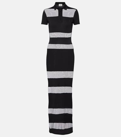 Coperni Coperni Striped shee-paneled maxi dress