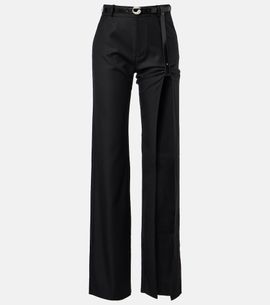 Coperni Coperni Suspended cutout belted wide-leg jeans
