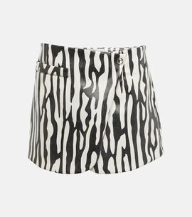 Coperni Coperni Zebra-print wrap miniskirt