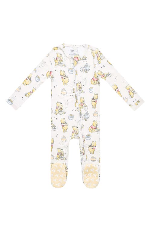 Copper Pearl Copper Pearl Hunny Zip-Up Footie Pajamas 