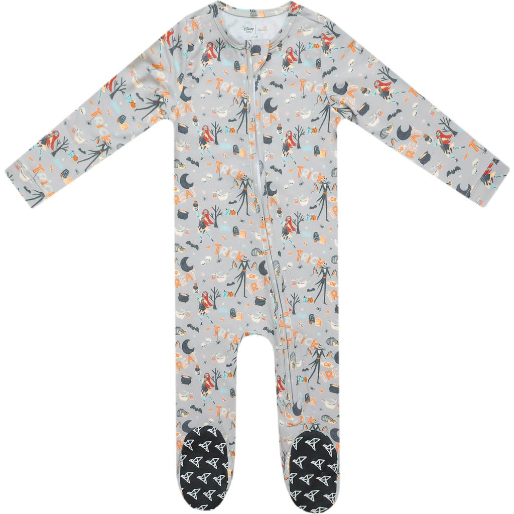 Copper Pearl Copper Pearl Nightmare Before Christmas Zip-Up Footie Pajamas