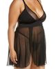 Coquette Coquette Caged Back Mesh Babydoll Chemise & G-String Thong - 3