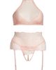 Coquette Coquette Crop Halter Top, Garter Belt & G-String Thong - 1