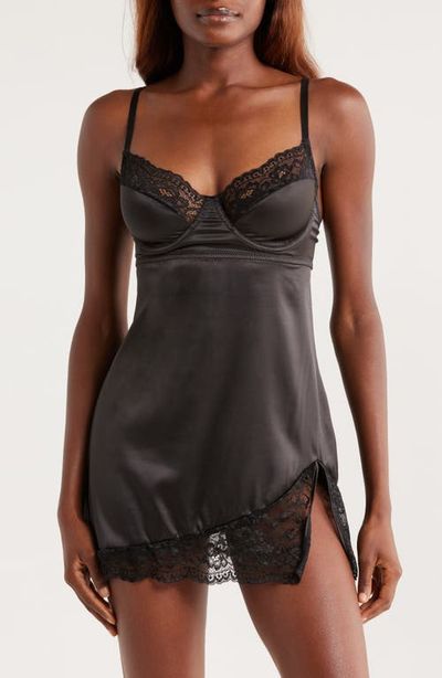 Coquette Coquette Ever After Stretch Satin Chemise