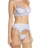 Coquette Coquette Gingham Underwire Bra, Garter Belt & G-String Set - 3