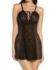 Coquette Coquette Lace & Mesh Babydoll Chemise - 1