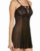 Coquette Coquette Lace & Mesh Babydoll Chemise - 3