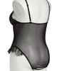 Coquette Coquette Lace & Mesh Open Gusset Teddy - 2