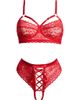 Coquette Coquette Lace Underwire Bra & Tanga - 1