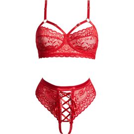 Coquette Coquette Lace Underwire Bra & Tanga