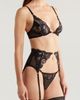 Coquette Coquette Lace Underwire Bra, G-String & Garter Belt Set - 3