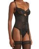 Coquette Coquette Lace Underwire Bustier, Garter & Thong Set - 4