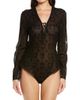 Coquette Coquette Long Sleeve Geo Lace Bodysuit - 1