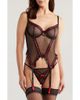 Coquette Coquette Mesh Underwire Bustier & G-String Set - 1