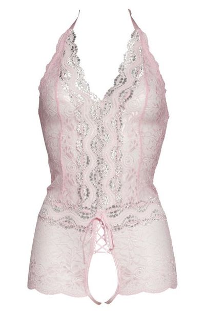 Coquette Coquette Open Gusset Lace Teddy