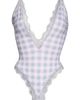 Coquette Coquette Strappy Back Gingham Teddy - 1