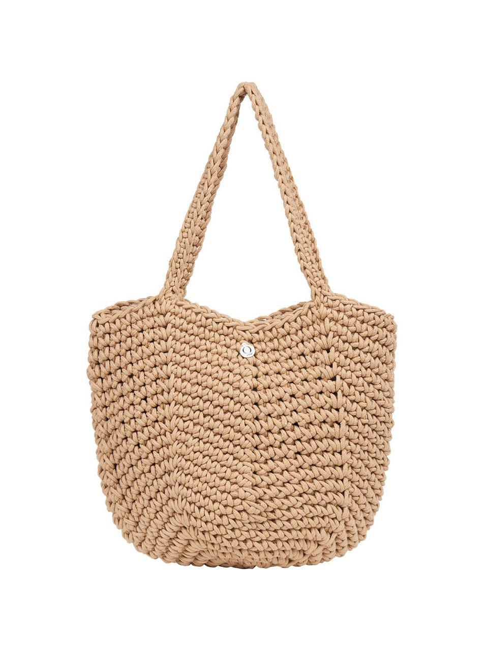 CORALIQUE Knit Shoulder Bag [Beige]