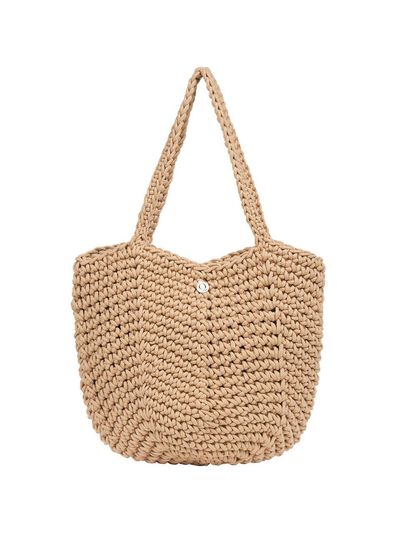 CORALIQUE Knit Shoulder Bag [Beige]