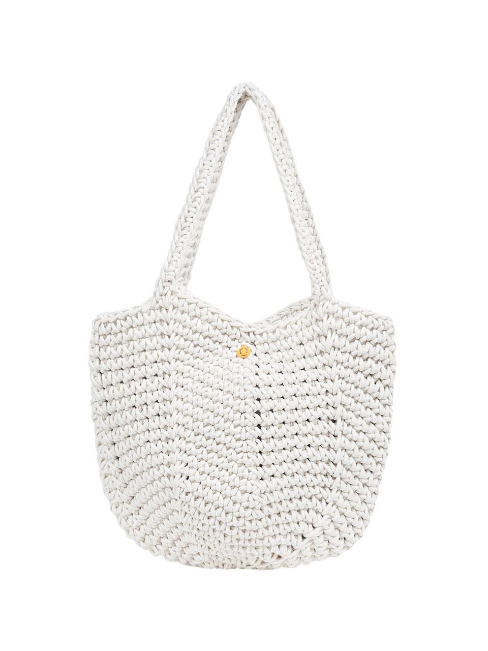 CORALIQUE Knit Shoulder Bag [Ivory]