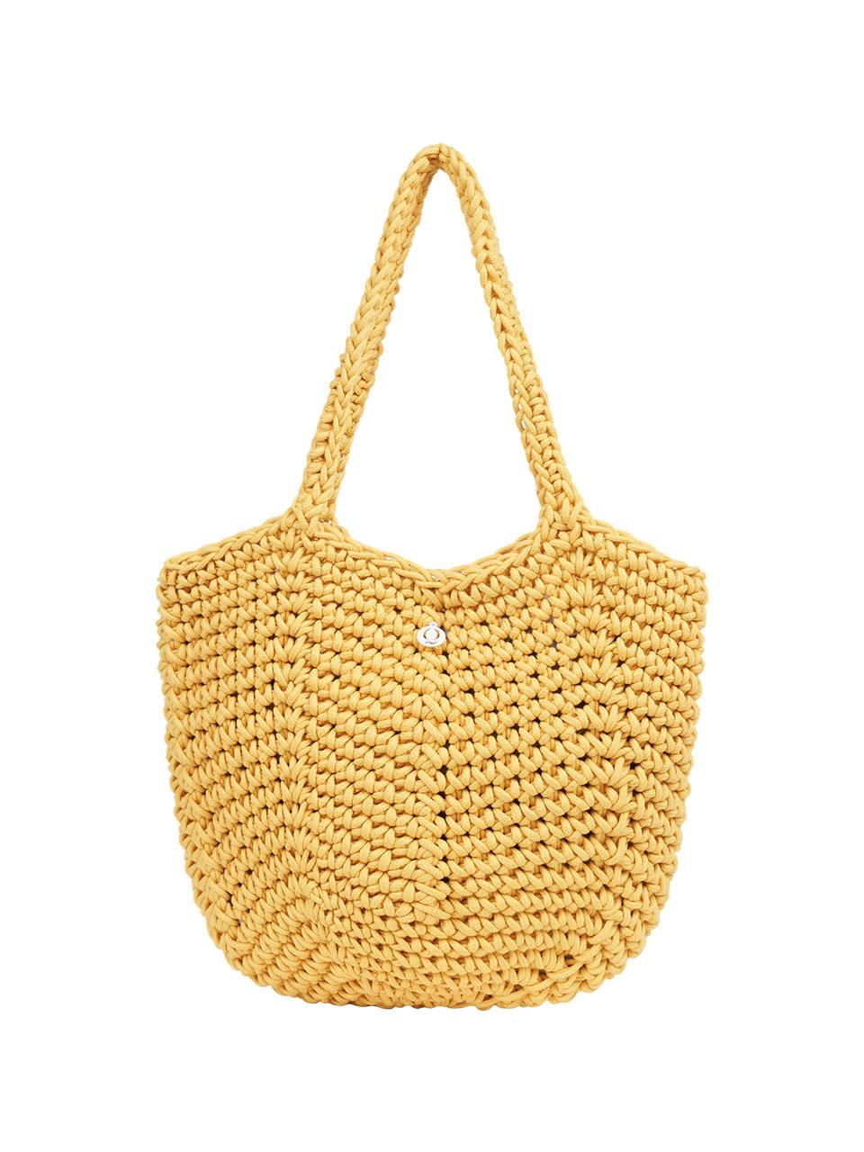 CORALIQUE Knit Shoulder Bag [Yellow]