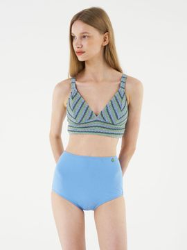 CORALIQUE Triangle High Waist Bikini - Blue