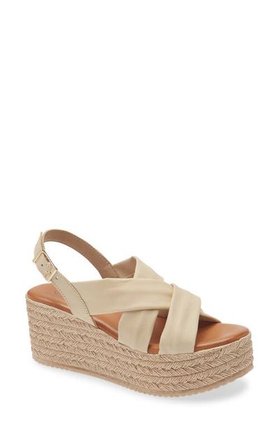 Cordani Cordani Bennie Slingback Espadrille Platform Wedge Sandal