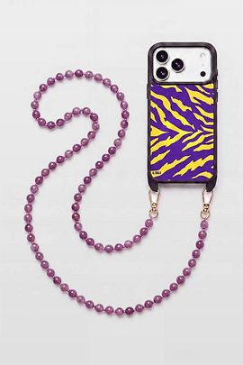 Cordée Cases Cordée Cases LSU Crossbody Phone Chain Set in Purple Tiger at Urban Outfitters