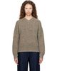 Cordera Cordera Beige Speckled V-Neck Sweater - 1