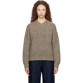 Cordera Cordera Beige Speckled V-Neck Sweater