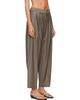 Cordera Cordera Beige Virgin Wool Masculine Barrel Trousers - 2