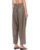 Cordera Cordera Beige Virgin Wool Masculine Barrel Trousers - 3