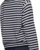 Cordera Cordera Black & White Merino Wool Striped Polo Cardigan - 3