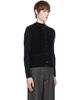 Cordera Cordera Black Mohair Waistcoat Sweater - 2