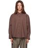 Cordera Cordera Brown Checked Oversized Shirt - 1