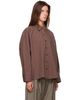 Cordera Cordera Brown Checked Oversized Shirt - 2
