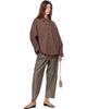 Cordera Cordera Brown Checked Oversized Shirt - 4