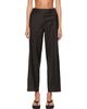 Cordera Cordera Brown Low Rise Virgin Wool Trousers - 1