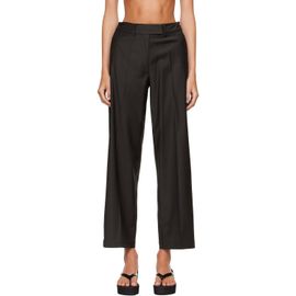 Cordera Cordera Brown Low Rise Virgin Wool Trousers
