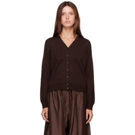 Cordera Cordera Brown Merino Wool Button Cardigan