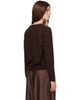 Cordera Cordera Brown Merino Wool Button Cardigan - 3