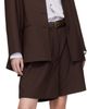 Cordera Cordera Brown Tailored Bermuda Shorts - 5