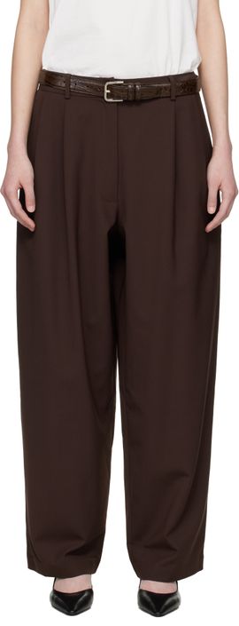 Cordera Cordera Brown Tailored Masculine Trousers
