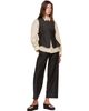 Cordera Cordera Brown Tailored Peplum Top - 4