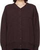 Cordera Cordera Burgundy Merino Wool Cardigan - 1