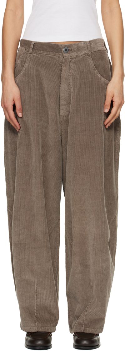 Cordera Cordera Gray Corduroy Baggy Trousers