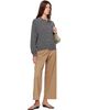 Cordera Cordera Gray Organic Cotton Striped Polo Cardigan - 4